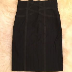 nanette lepore striped high waist skirt size 8